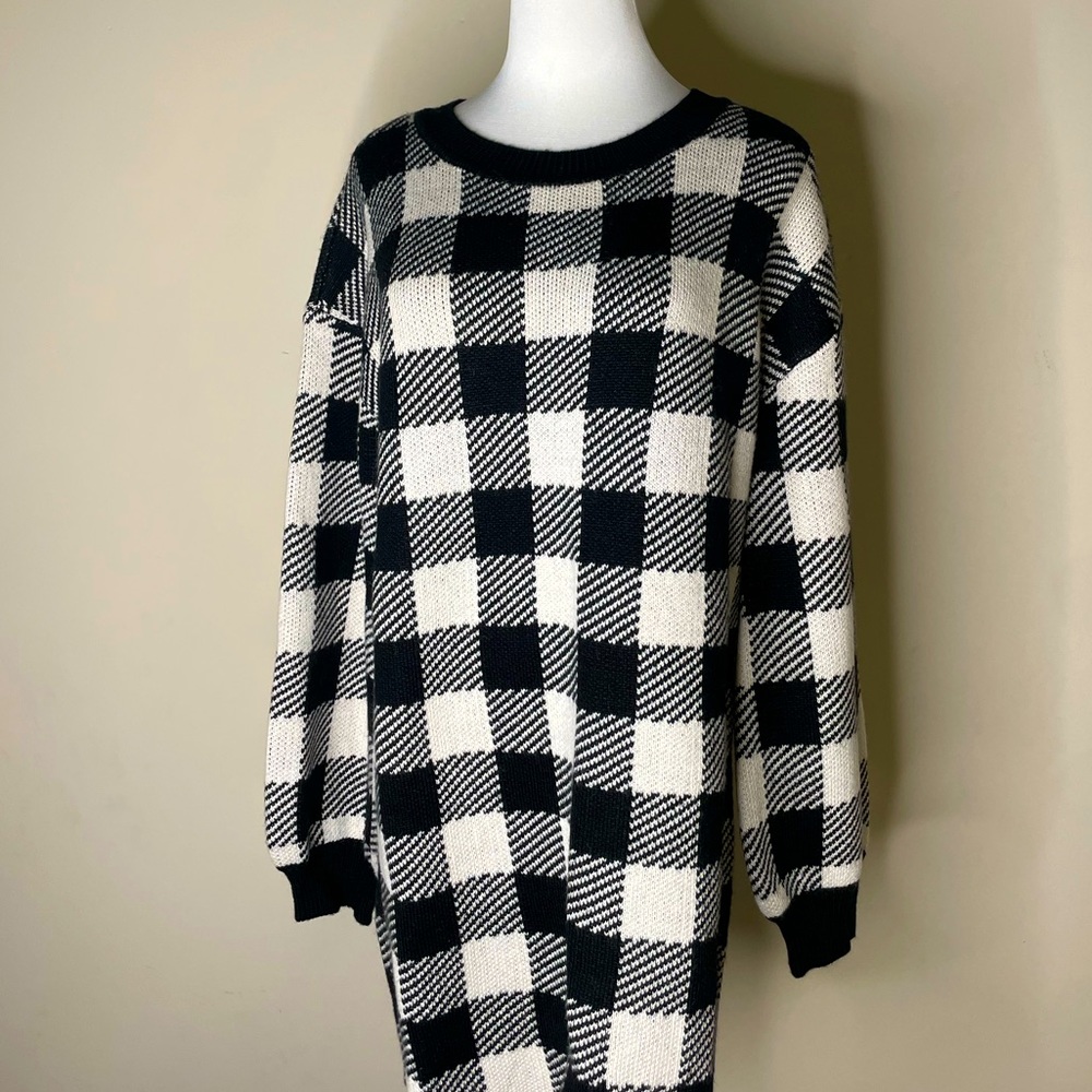 LPA Plaid Sweater Dress